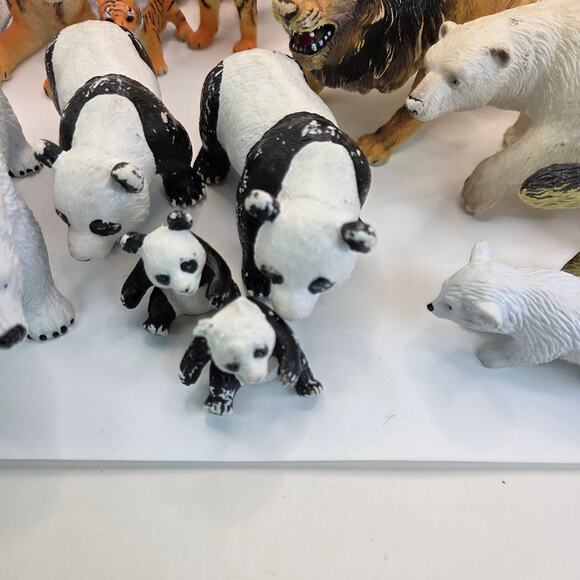 Vintage Animal Figurines Lot – Bullyland Germany & Mixed Plastic Safari Zoo Toys - Picture 8 of 14